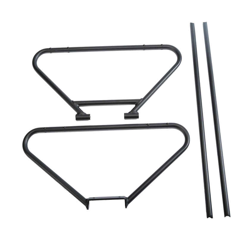 Reling-Set Kinder/Gepäck für den Gepäckträger des E-Lastenfahrrads Cargobike R500E Longtail