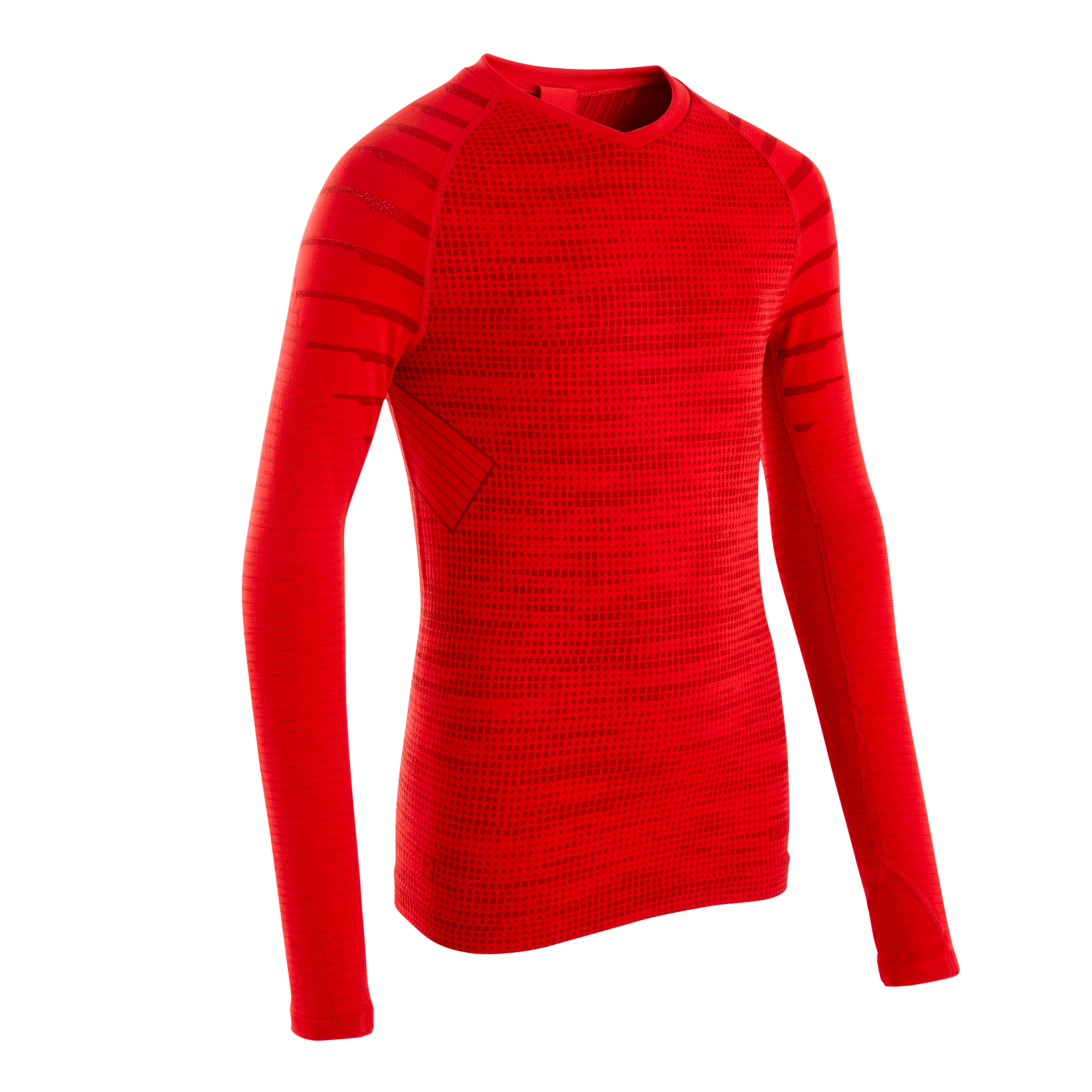 SOUS VETEMENT THERMIQUE HAUT MANCHES LONGUES ENFANT ROUGE KEEPDRY