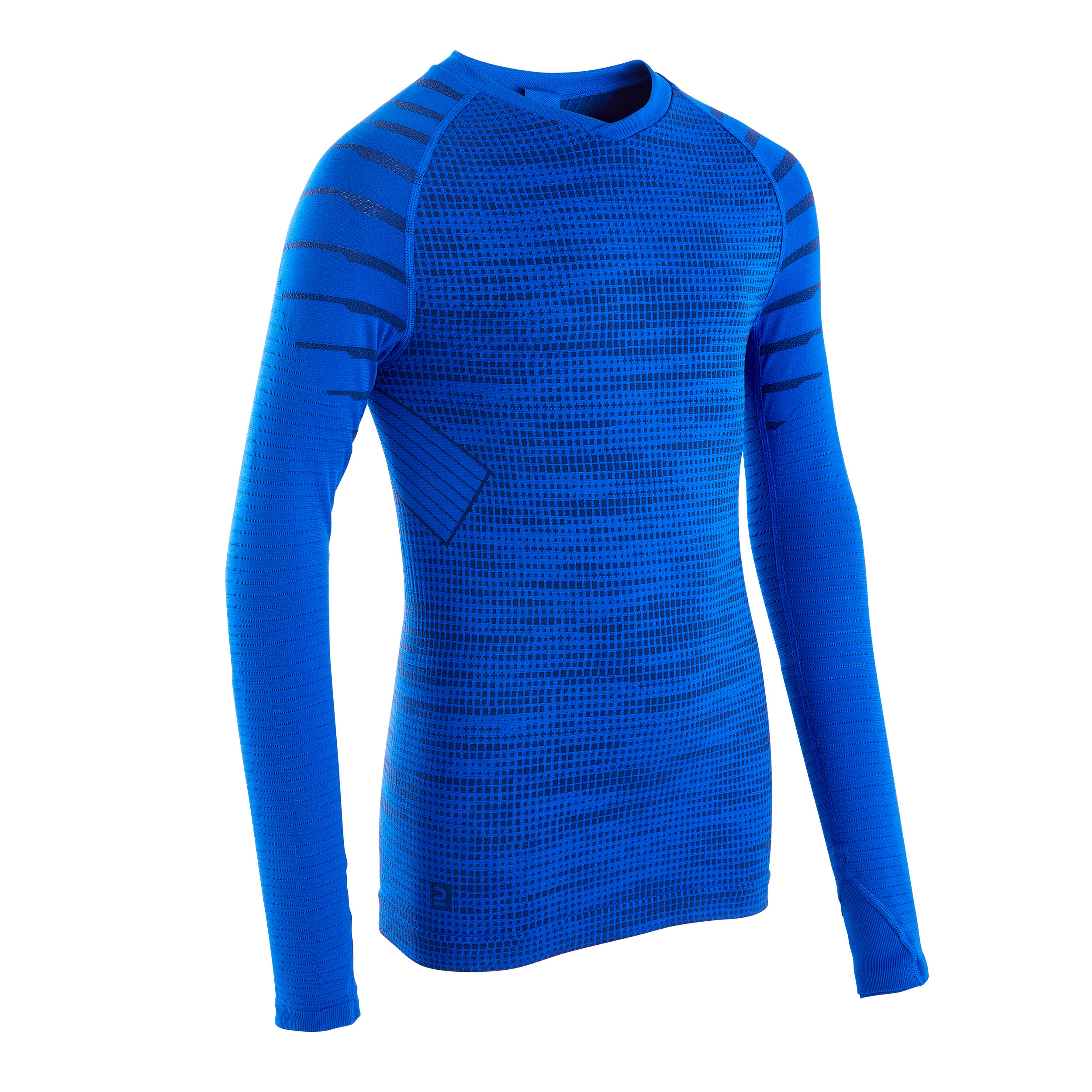 Thermoshirt kind Keepdry 500 lange mouwen blauw 4/10