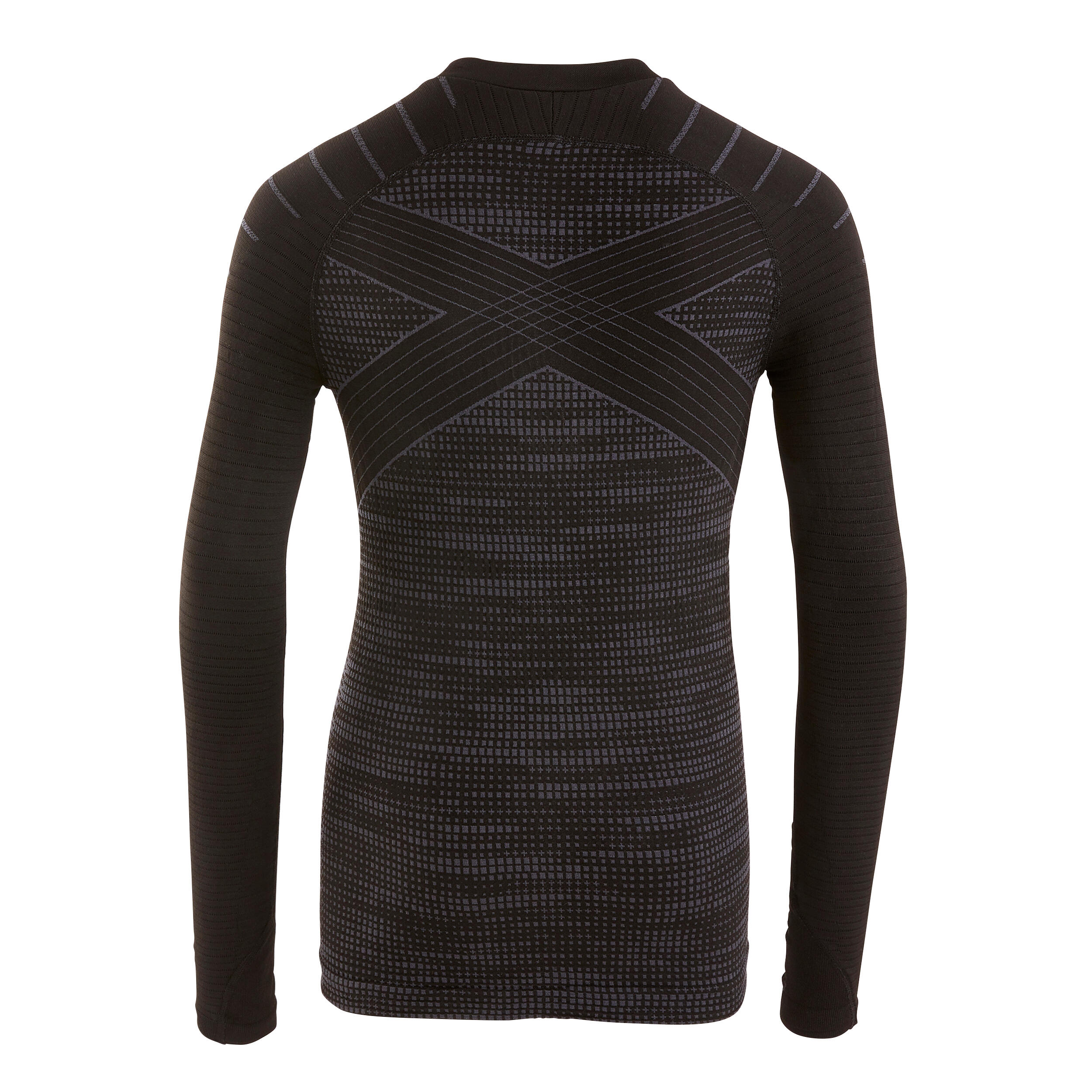 Playera termica manga larga Nino Kipsta Keepdry 500 negro