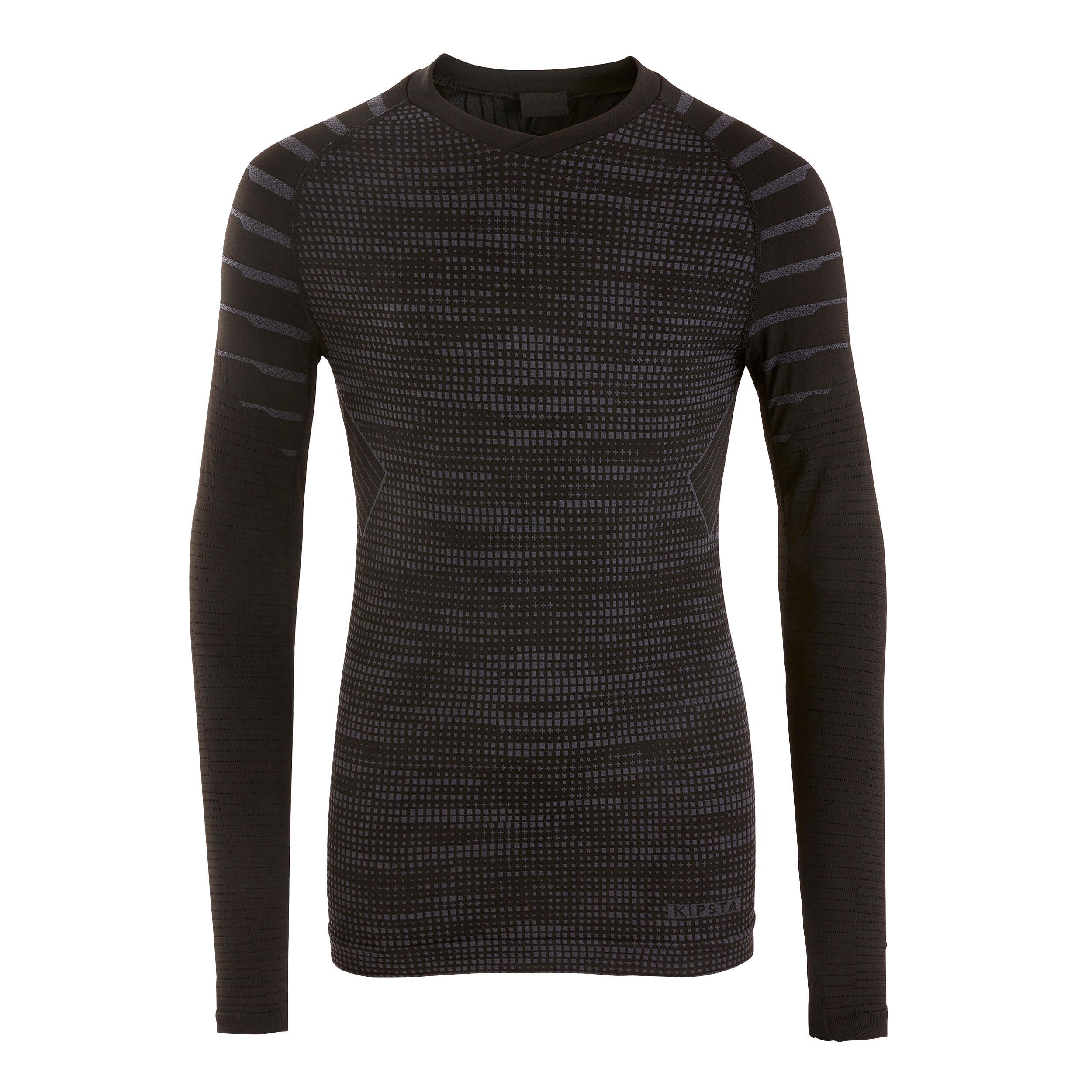 Sous-vêtement thermique à manches longues pour enfant - Keepdry 500 noir - KIPSTA