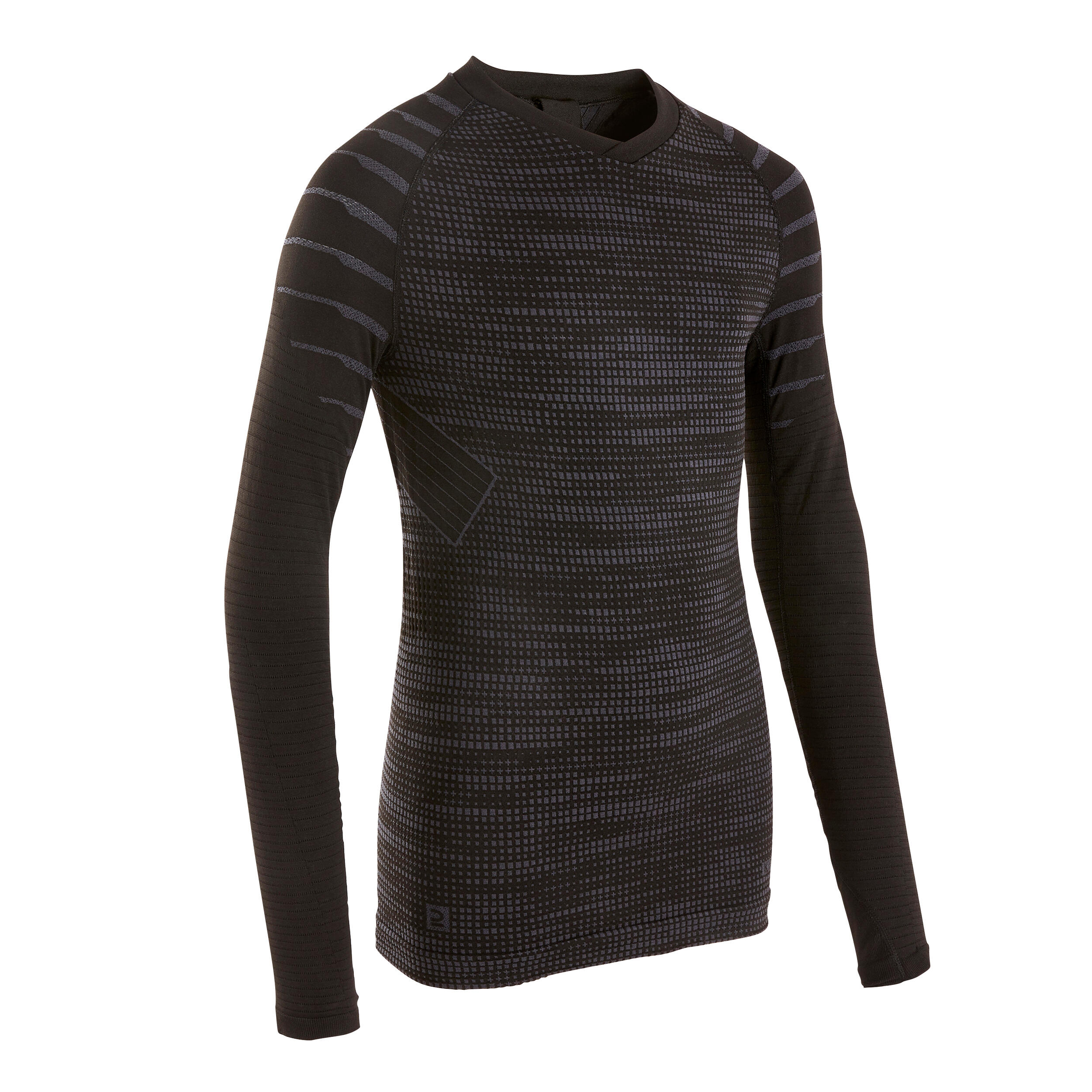 Sous-vêtement thermique à manches longues pour enfant - Keepdry 500 noir - KIPSTA