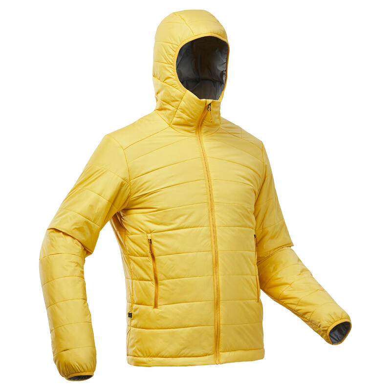 Chaqueta acolchada de montaña y trekking Hombre Forclaz Trek100 amarillo