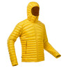 Men's Mountain Trekking Down Jacket with Hood - MT100 -5°C Yellow