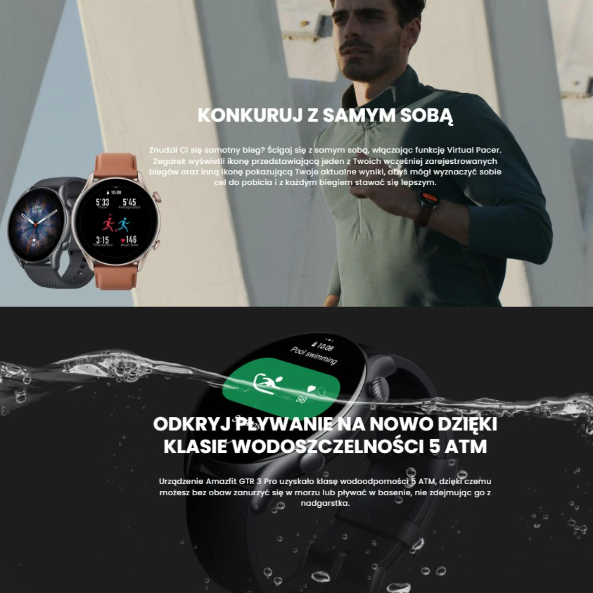 Second Life - Zegarek smartwatch Amazfit GTR 3 Pro Infinite Black 12/12