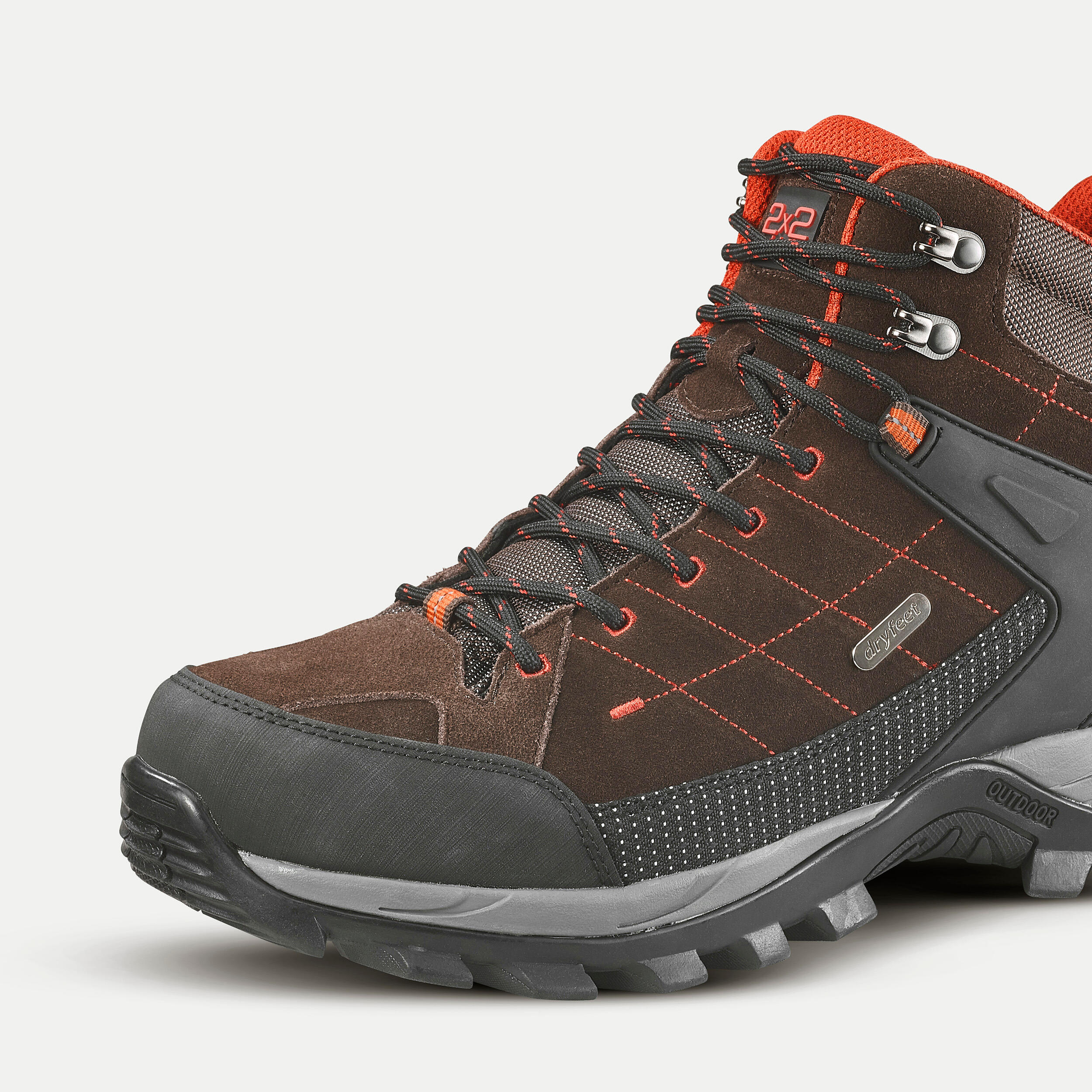 MEN’S WATERPROOF HIKING BOOTS - 2x2 OUTDOOR MERAPANI MID 4/4