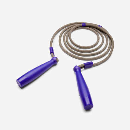 Kids' Skipping Rope 500 - Purple
- Fit children aged 10-14 (2.10 m to 2.40 m)