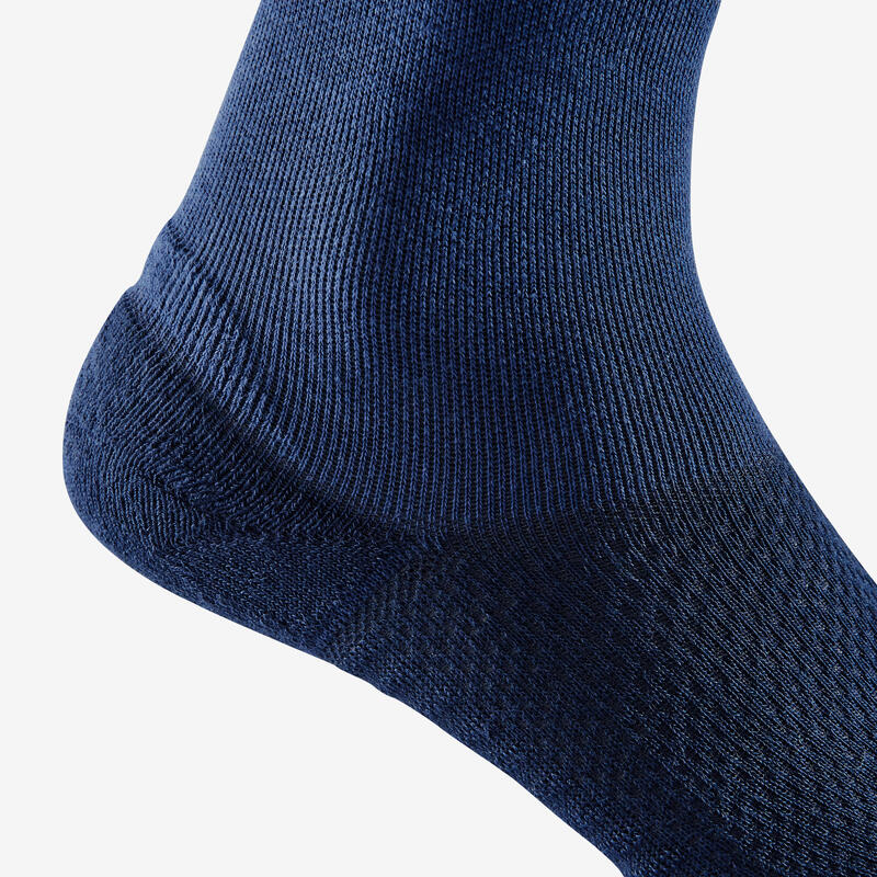 Vysoké ponožky na chůzi 2 páry modro-béžové 