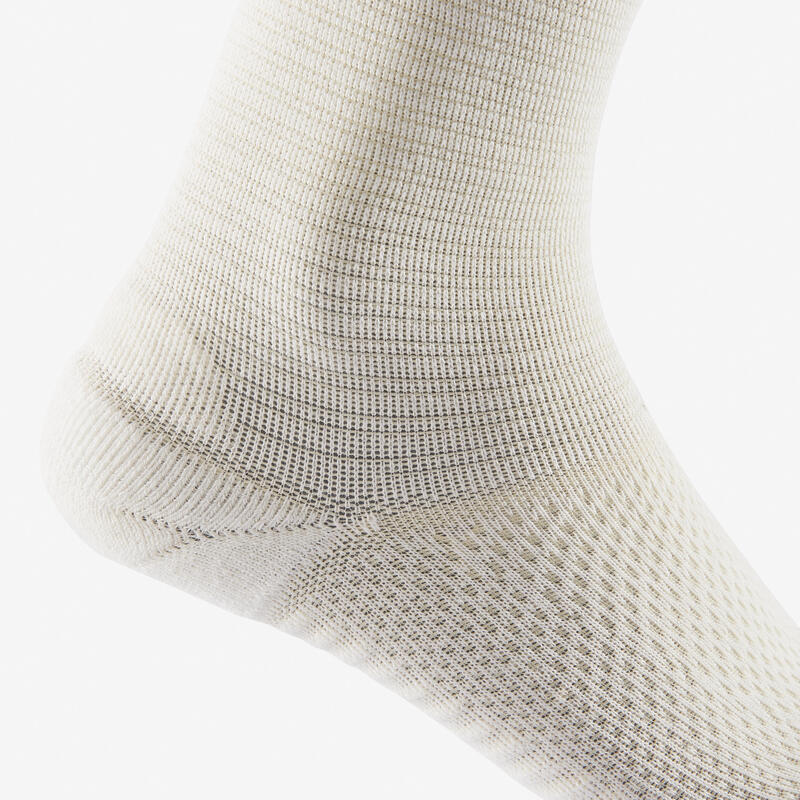 Chaussettes hautes Texture Deocell tech - URBAN WALK lot de 2 paires -beige ciel