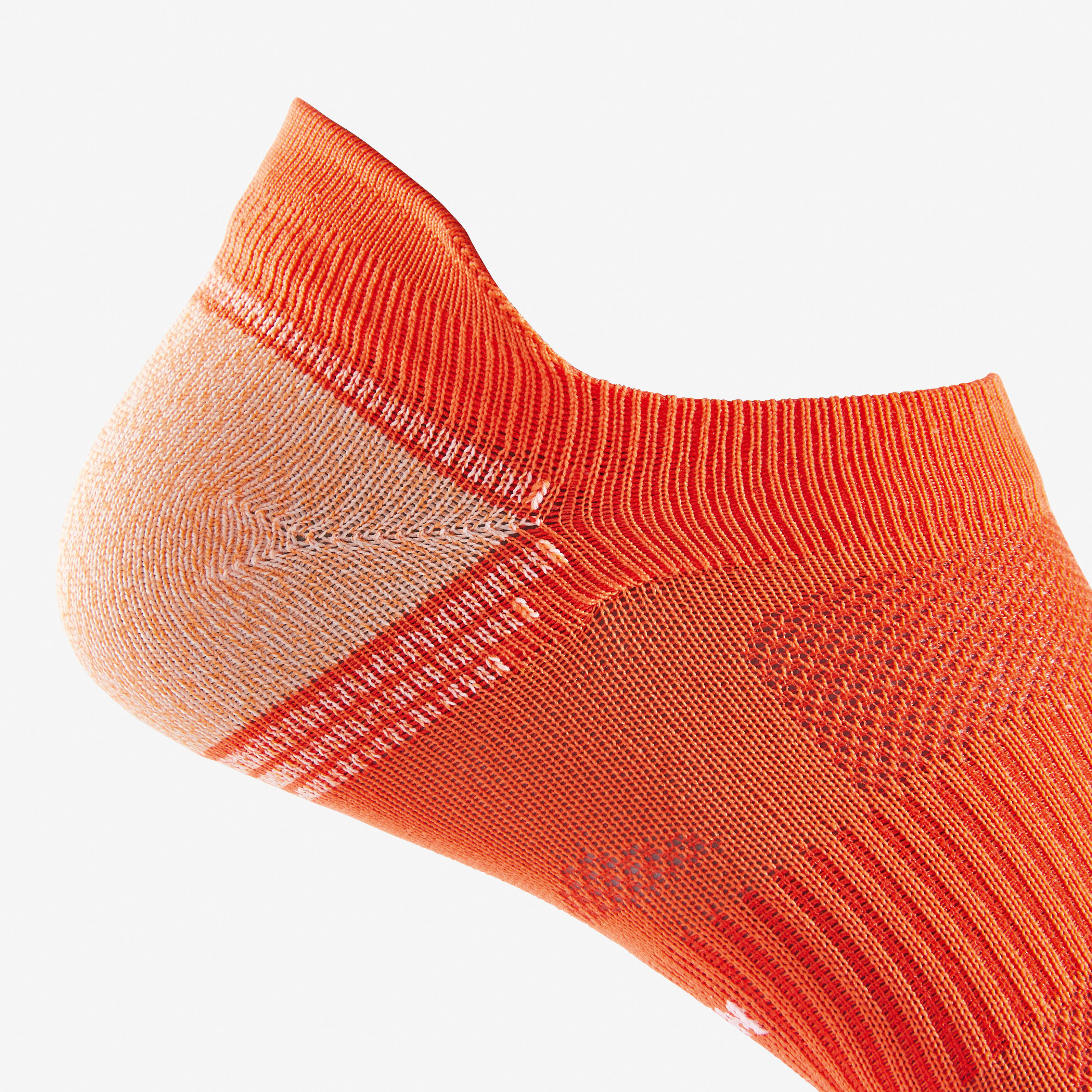 WS 500 Invisible Fresh Active and Nordinc Walking Socks Red Orange Blue Decathlon