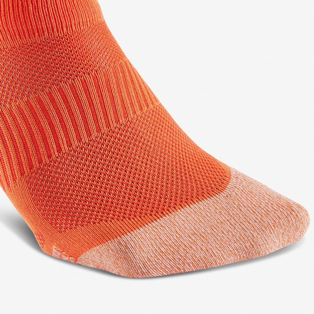 Chaussettes marche sportive/nordique WS 500 Invisible Fresh rouge / orange /bleu