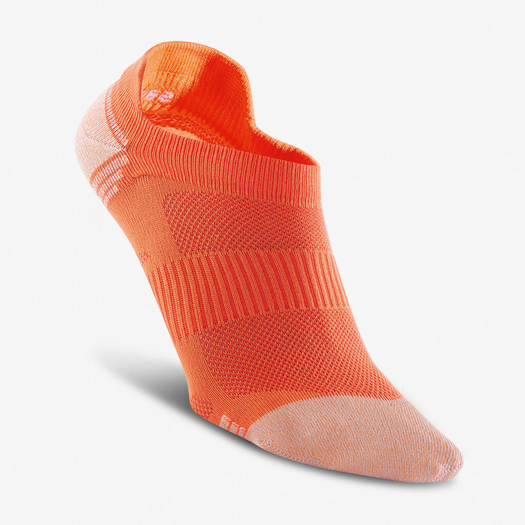 Chaussettes marche sportive/nordique WS 500 Invisible Fresh rouge / orange /bleu