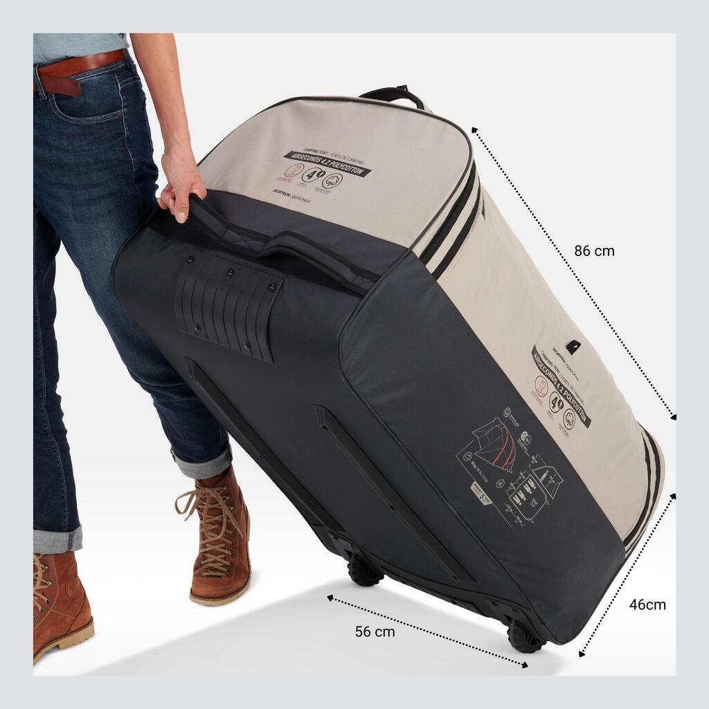 Šator za kampovanje AirSeconds 4.2 Polycotton sa 2 spavaonice za 4 osobe