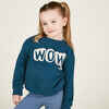 Sweatshirt Kinder Basic - blau mit Motiven 