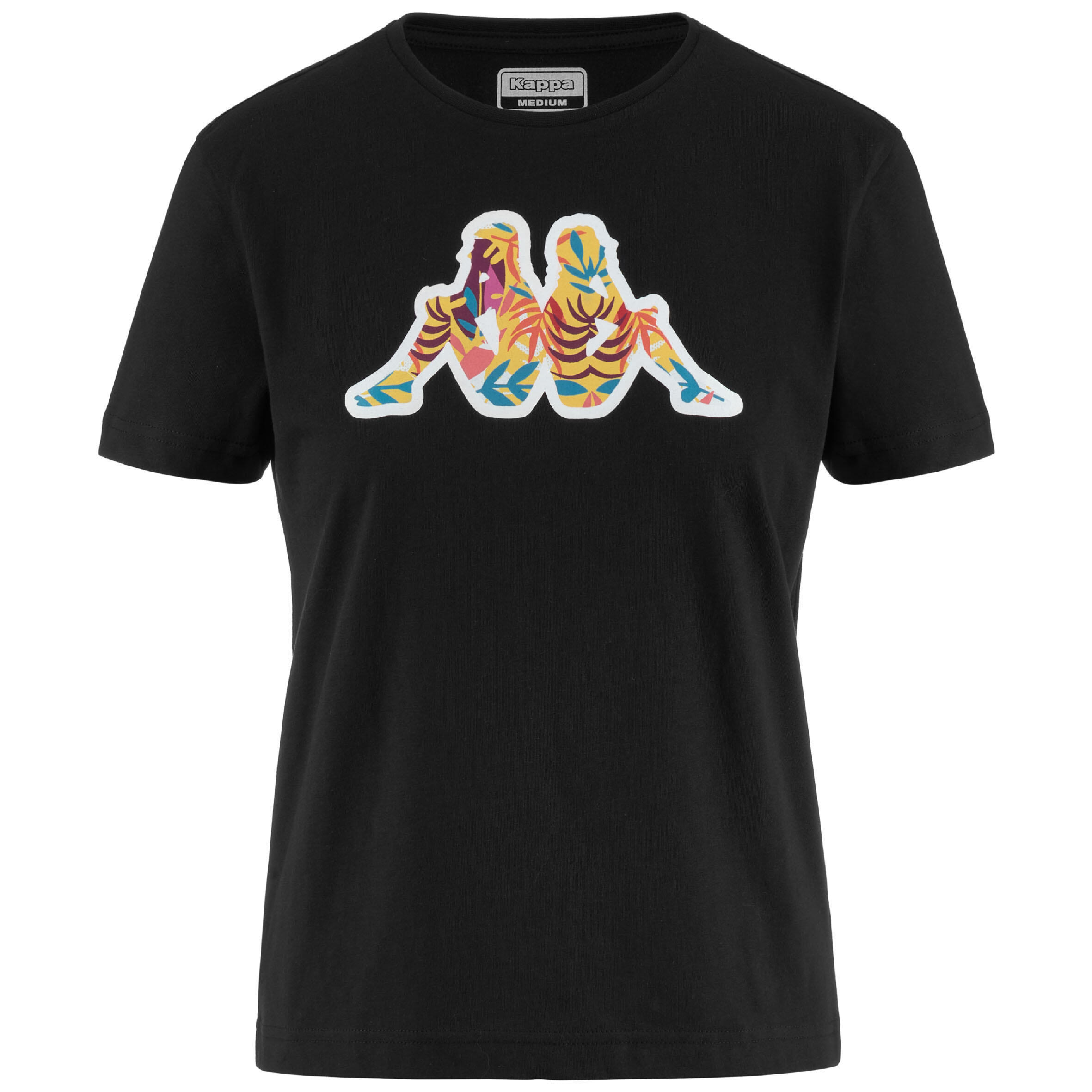 T-shirt donna Kappa 100% cotone nera KAPPA | DECATHLON