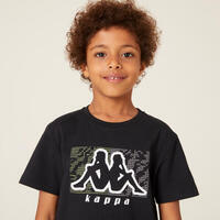 Tee shirt noir coton garçon Kappa