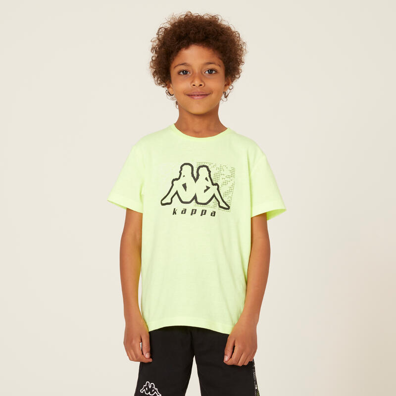 Tee shirt vert coton garçon Kappa