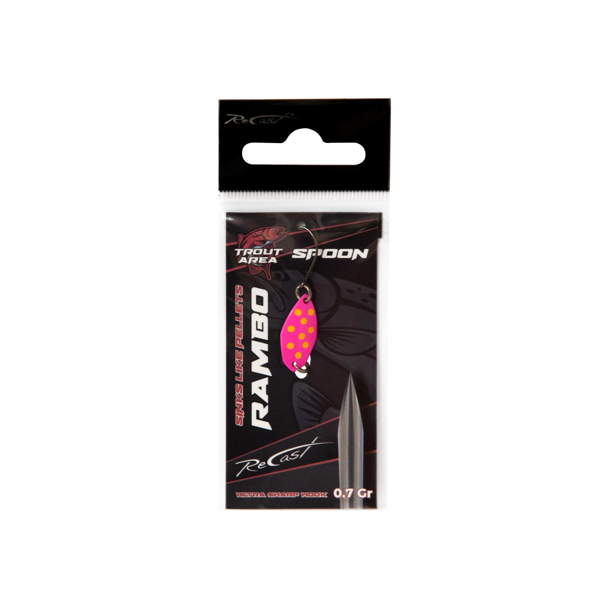 Cucchiaino ondulante spoon trout area Maver Recast Rambo Spoon 0.7g 12/13