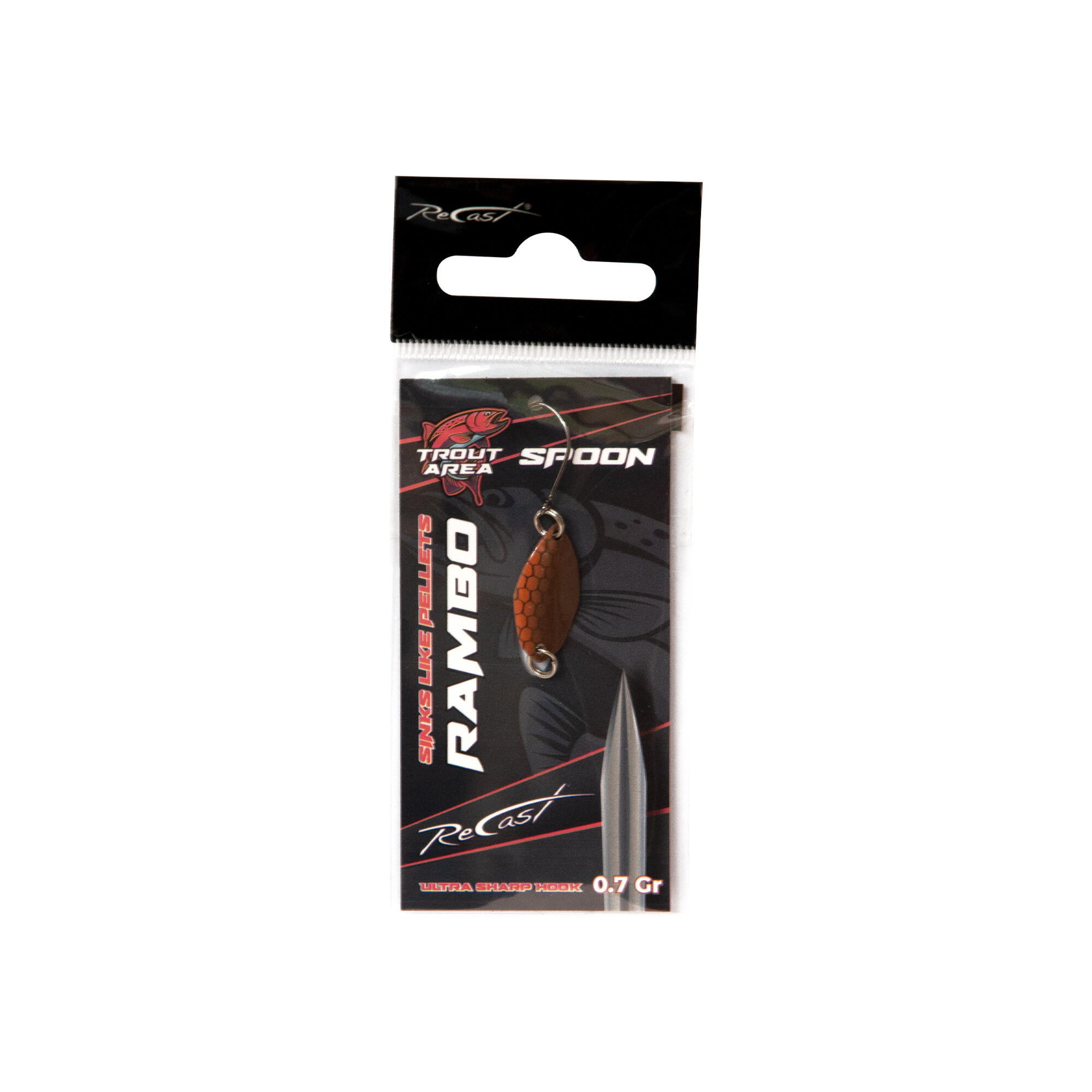 Cucchiaino ondulante spoon trout area Maver Recast Rambo Spoon 0.7g 6/13