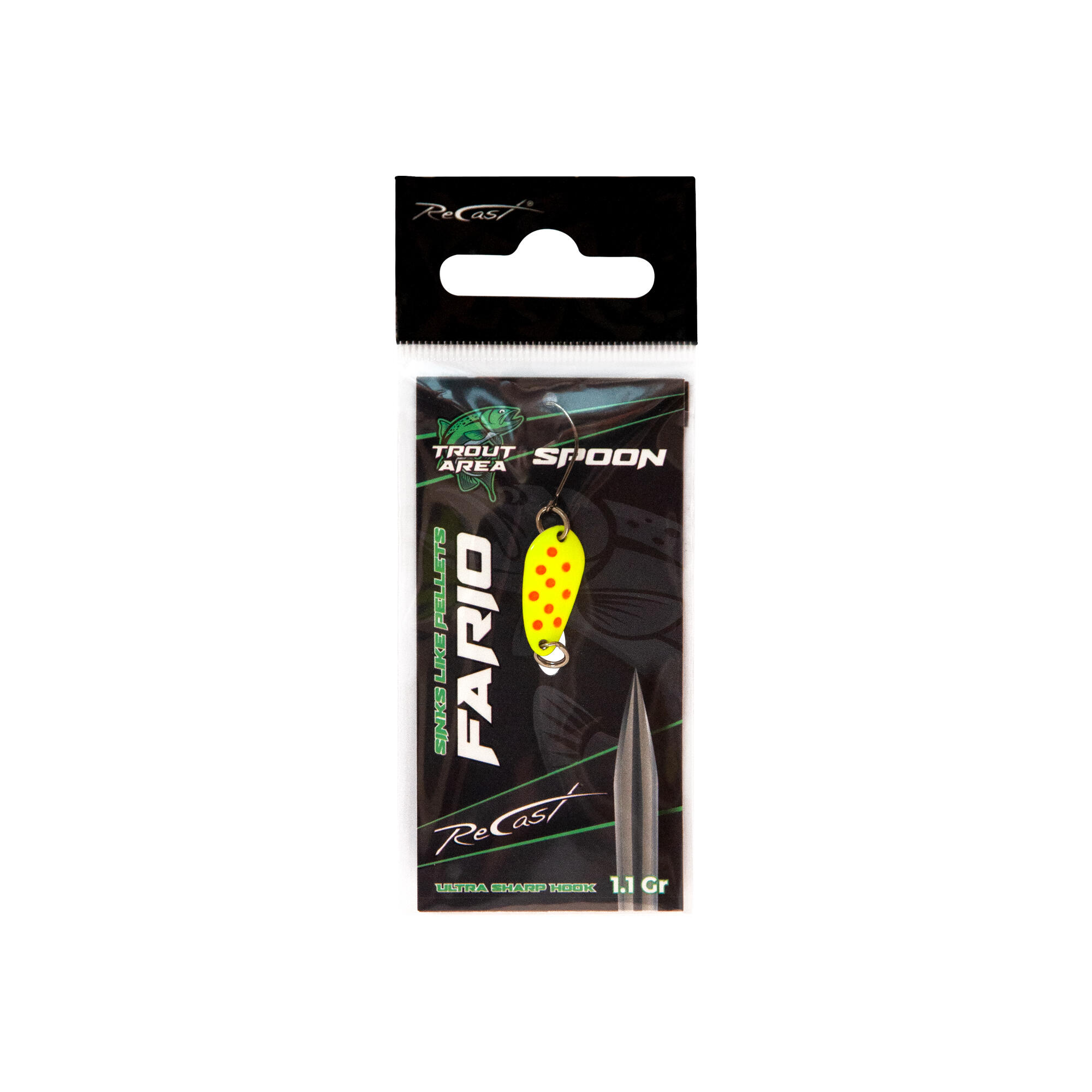 Cucchiaino ondulante spoon trout area Maver Recast Fario Spoon 1.1g 12/13
