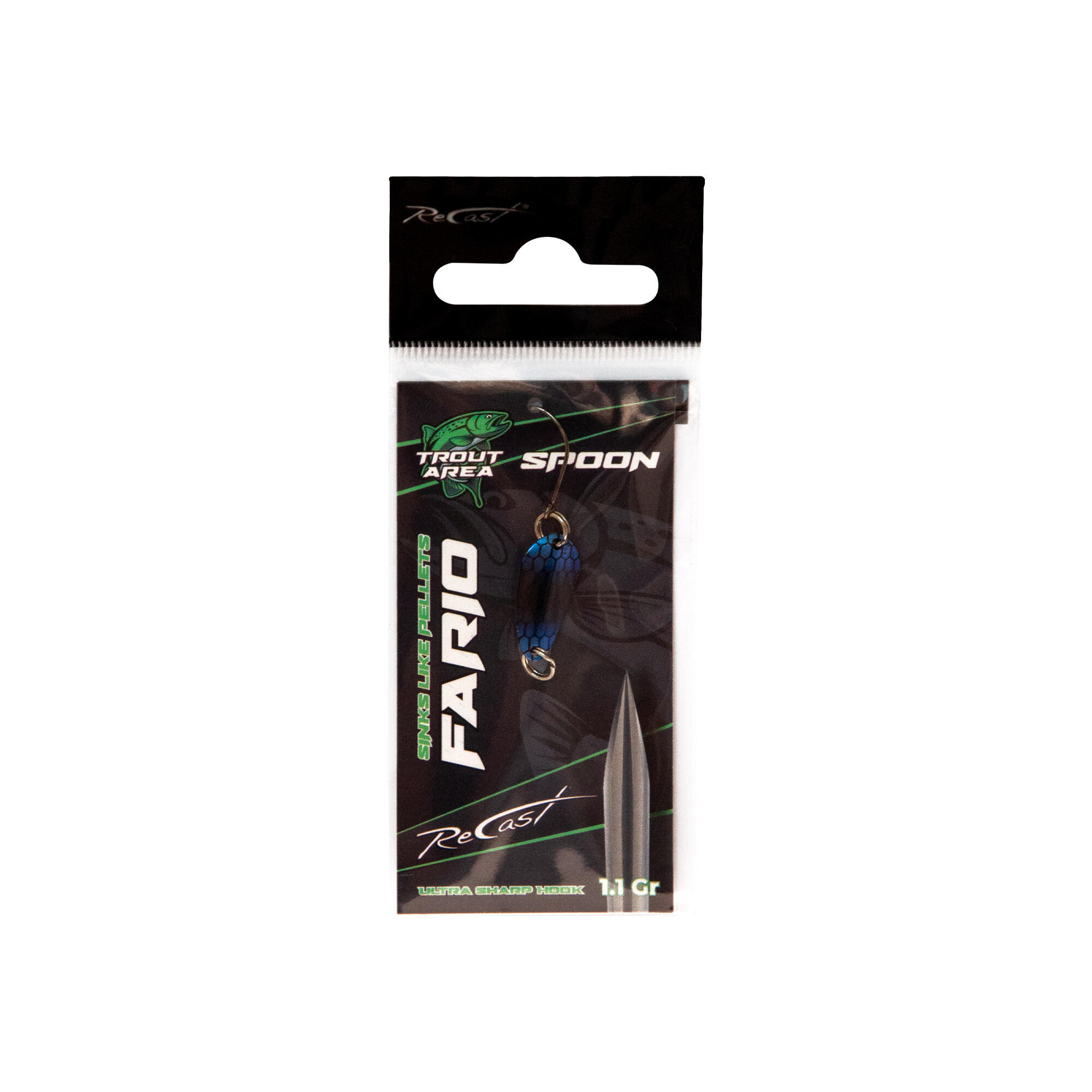 Cucchiaino ondulante spoon trout area Maver Recast Fario Spoon 1.1g 6/13