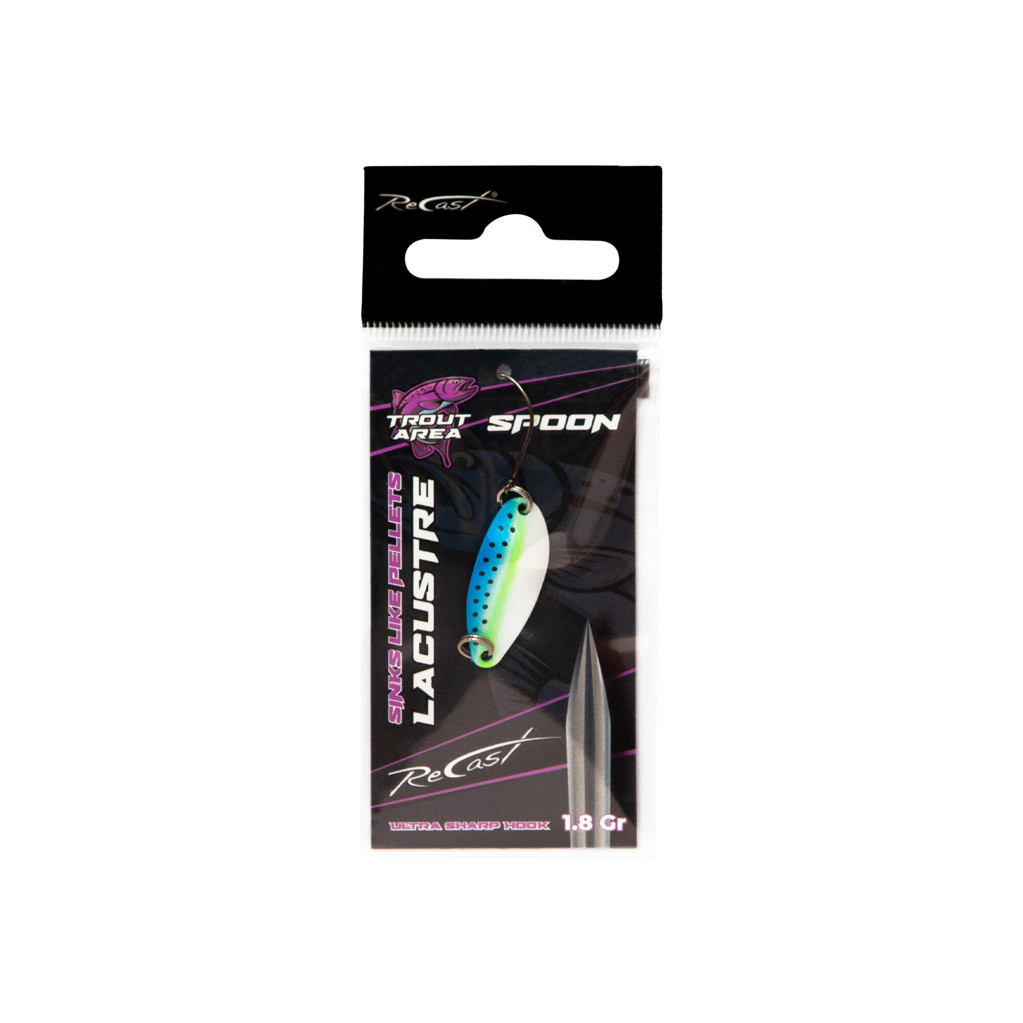 Cucchiaino ondulante spoon trout area Maver Recast Lacustre Spoon 1.8g 6/13