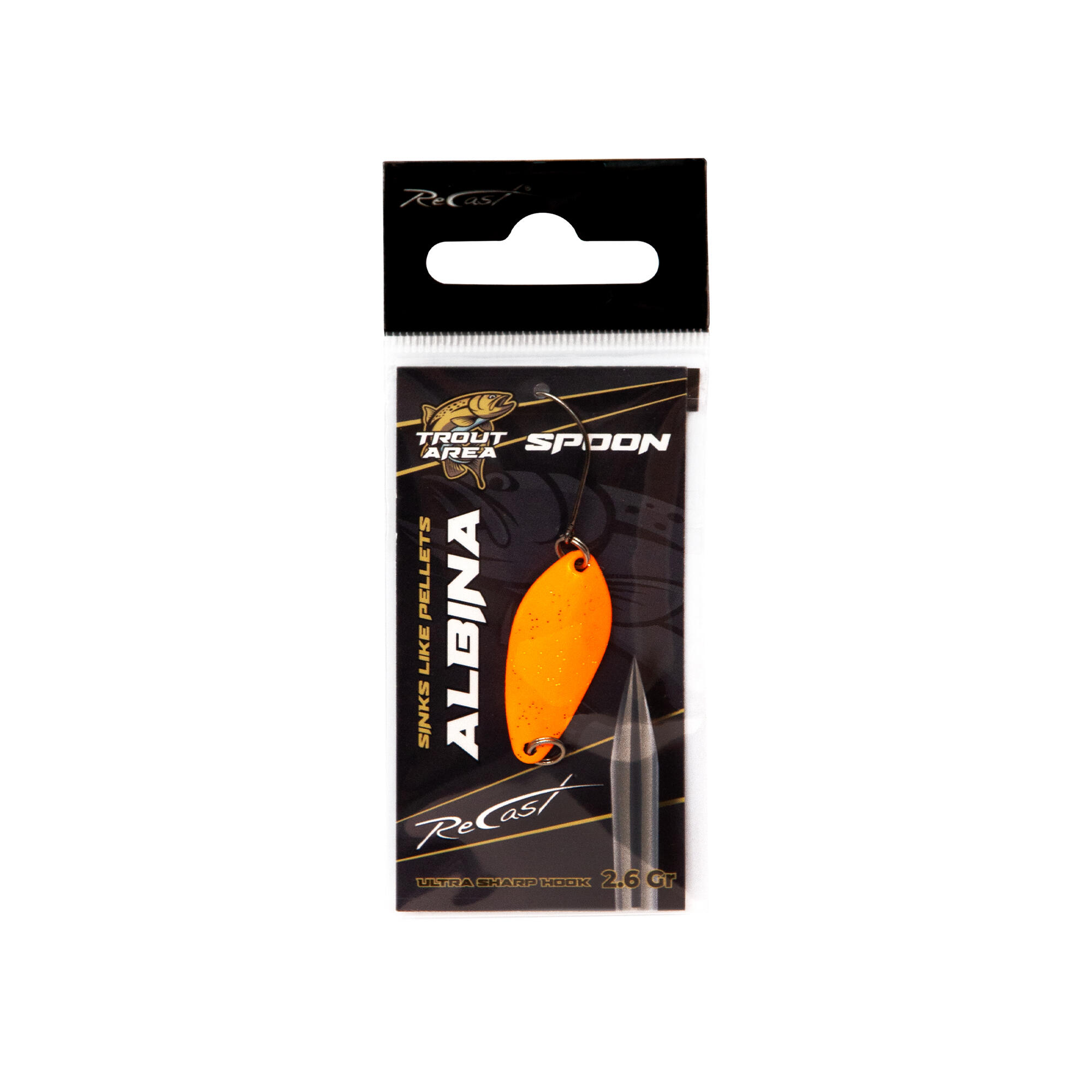 Cucchiaino ondulante spoon trout area Maver Recast Albina Spoon 2.6g 12/13