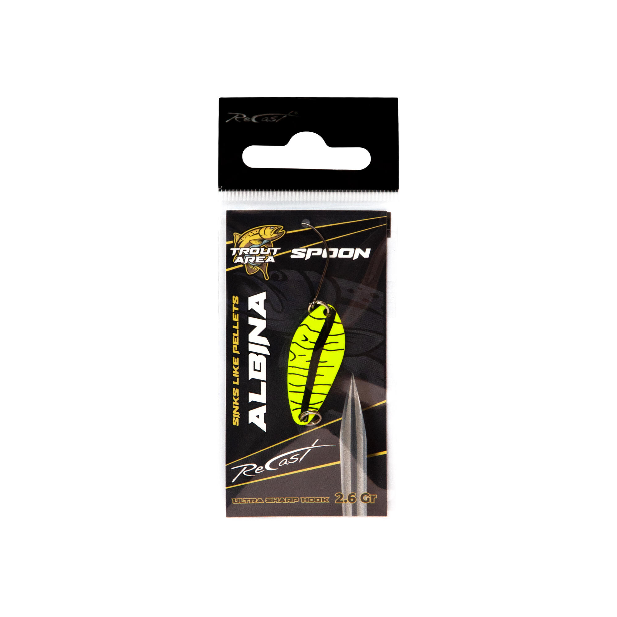 Cucchiaino ondulante spoon trout area Maver Recast Albina Spoon 2.6g 6/13