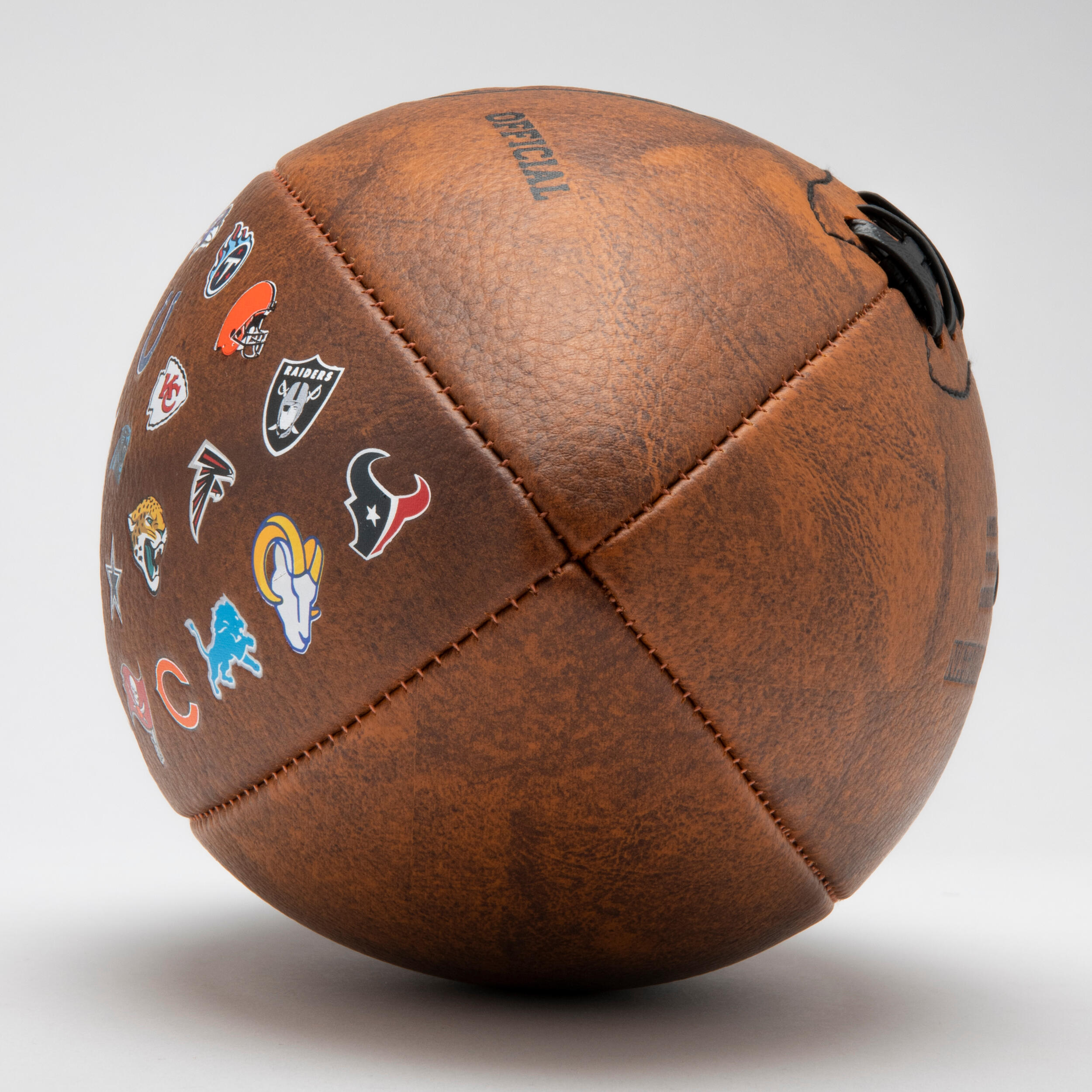 Bola de Futebol Americano Super Bowl Adulto - NFL 32 TEAMS OFICIAL Castanho 4/6