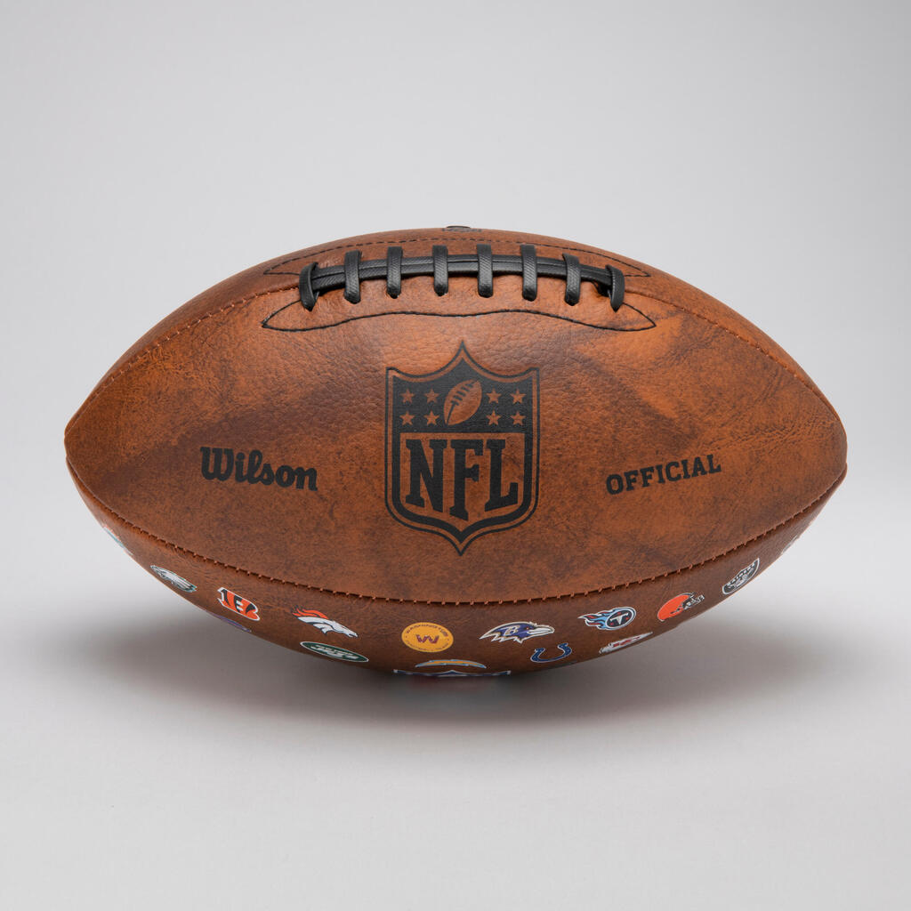 Adult American Football Super Bowl NFL 32 Teams Official - Brown