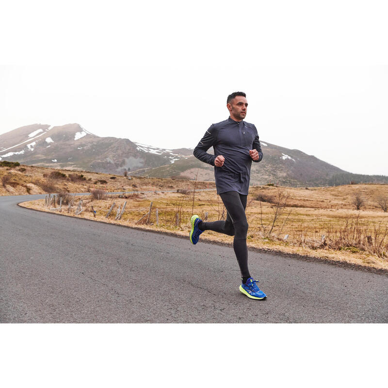 KIPRUN MEN'S COMPRESSION RUNNING TIGHTS - BLACK - Decathlon