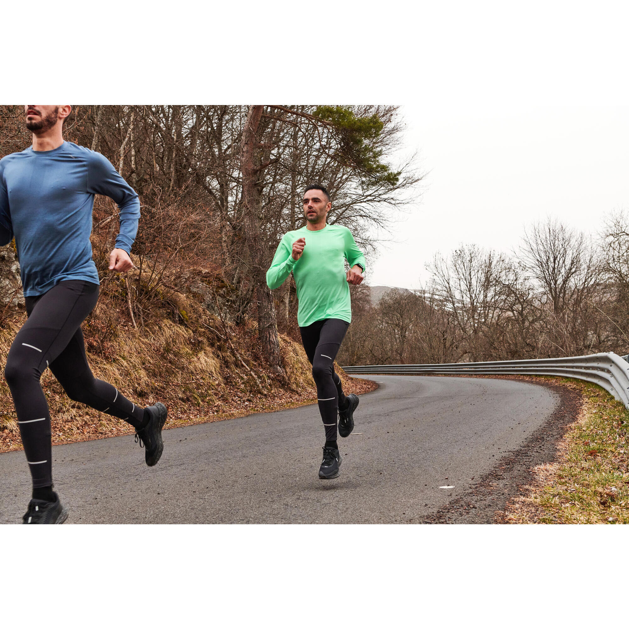 Uomo  KIPRUN Calzamaglia da corsa traspirante - Run 500 Dry Black