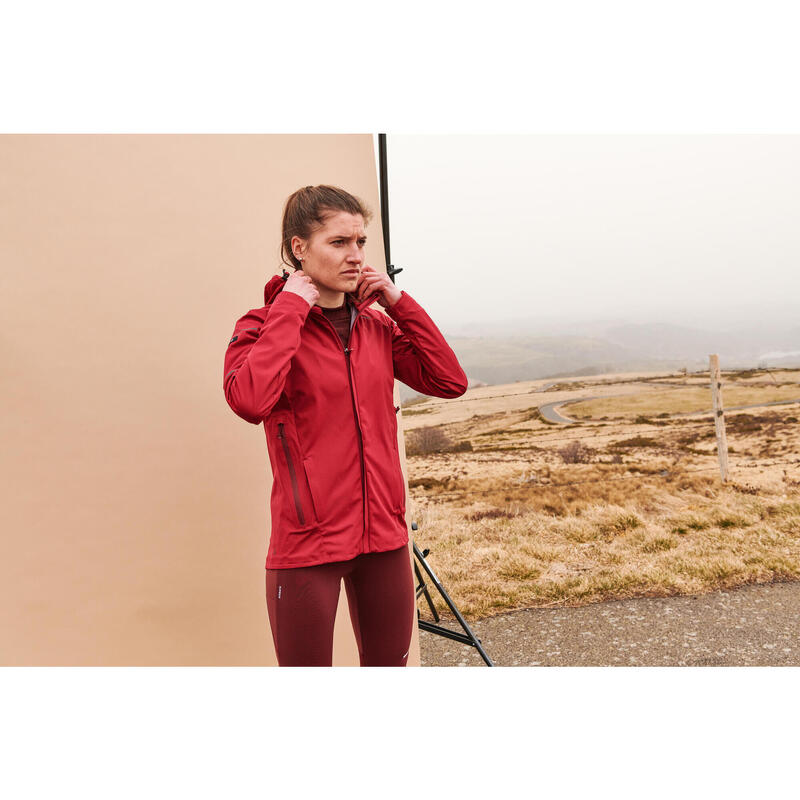 COLLANT RUNNING CHAUD FEMME- KIPRUN WARM BORDEAUX