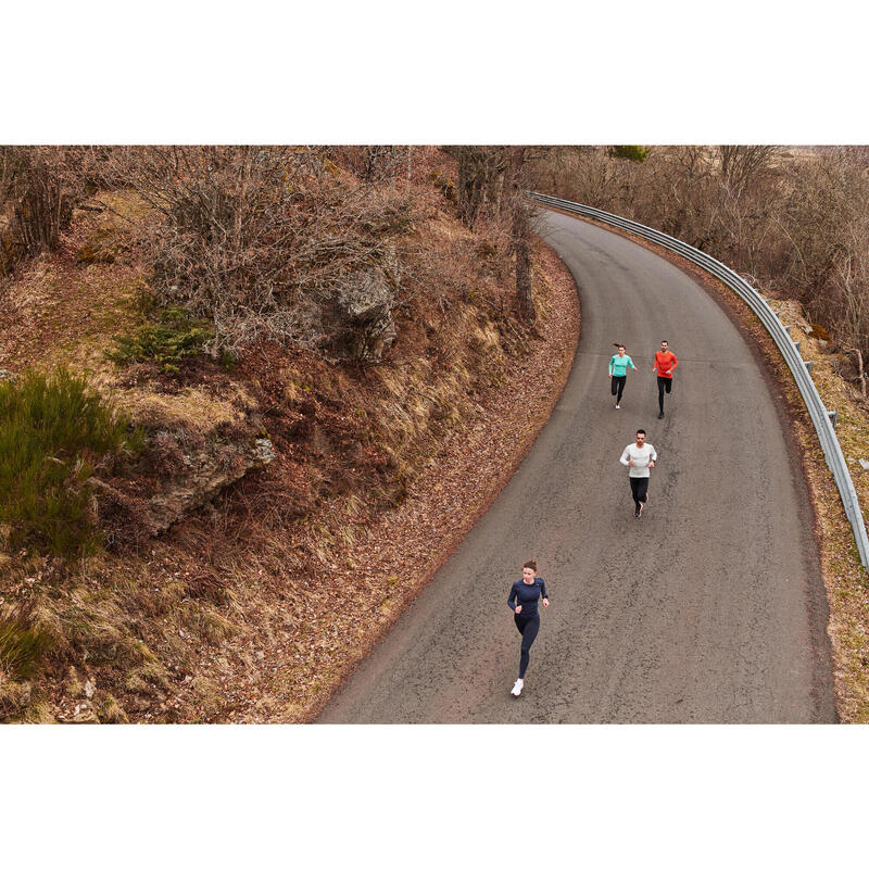 COLLANT RUNNING SANS COUTURE FEMME - KIPRUN CARE BLEU