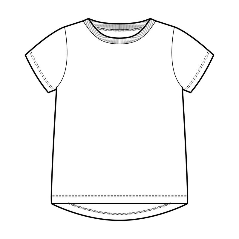 T-Shirt Básica de Ginástica de Bebé em Algodão Branco