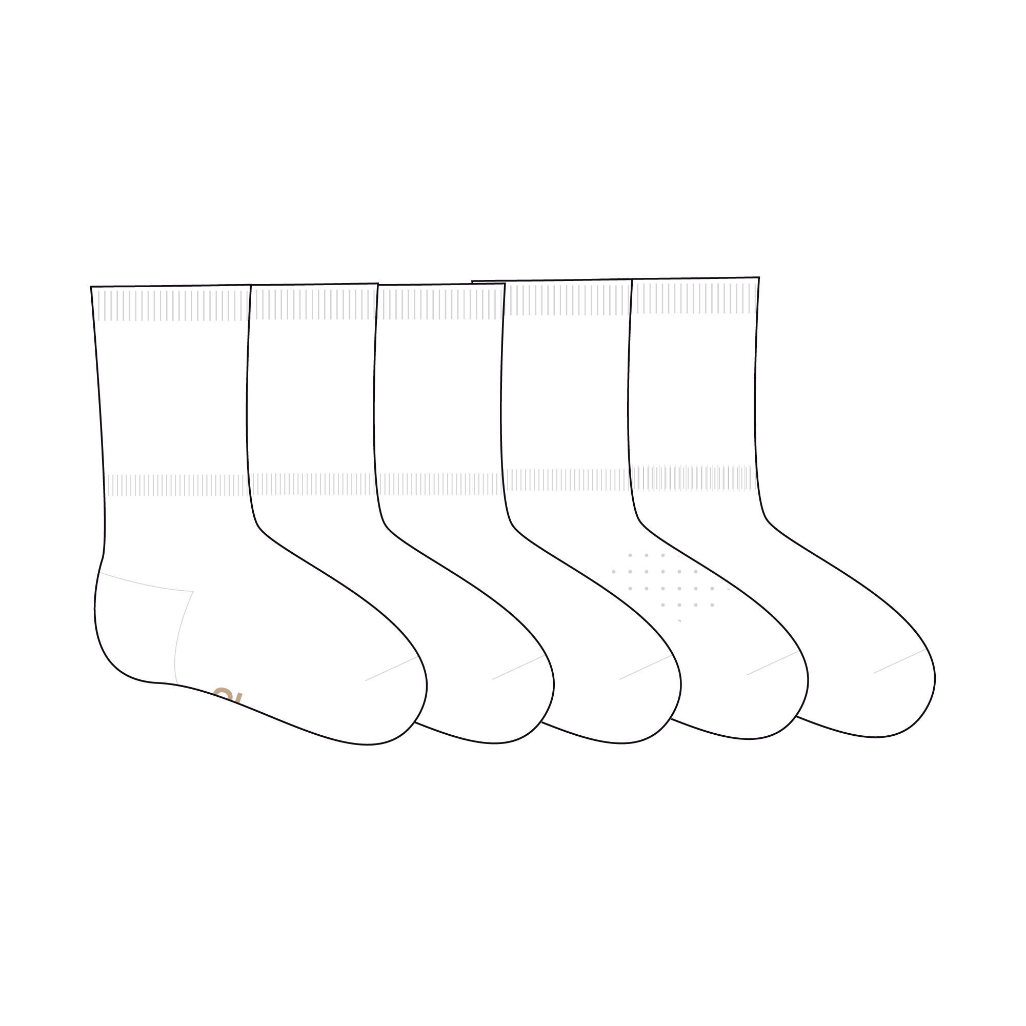 DOMYOS Kids' Socks 5-Pack - Patterns