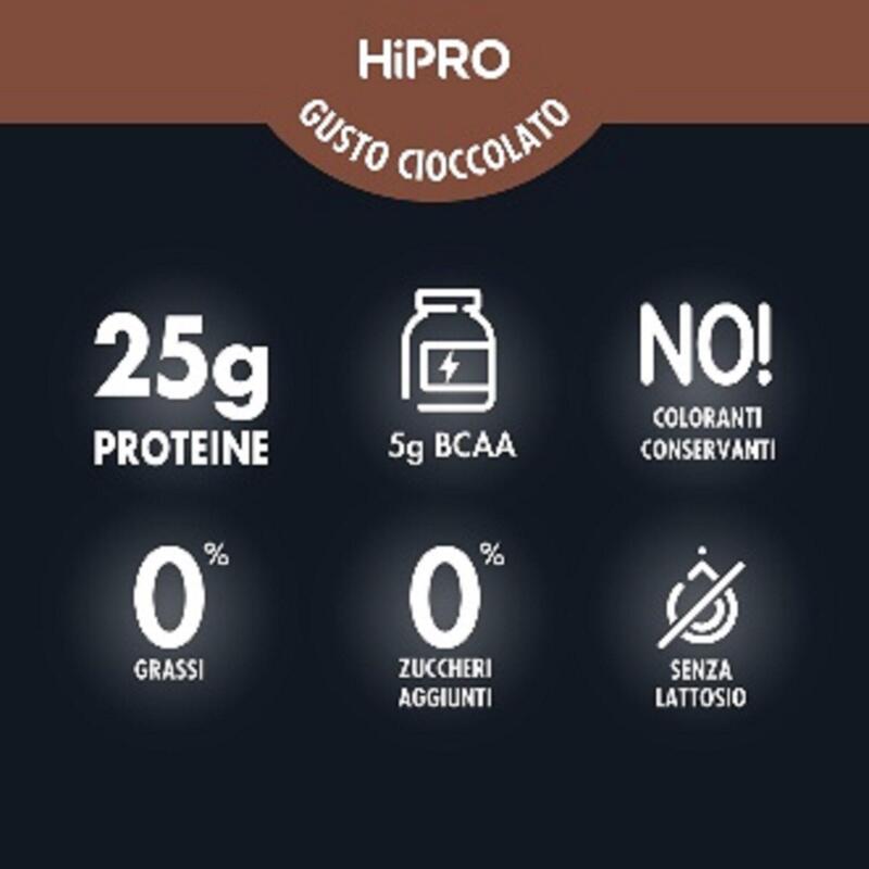 Proteine del latte Hipro Danone gusto cioccolato senza lattosio