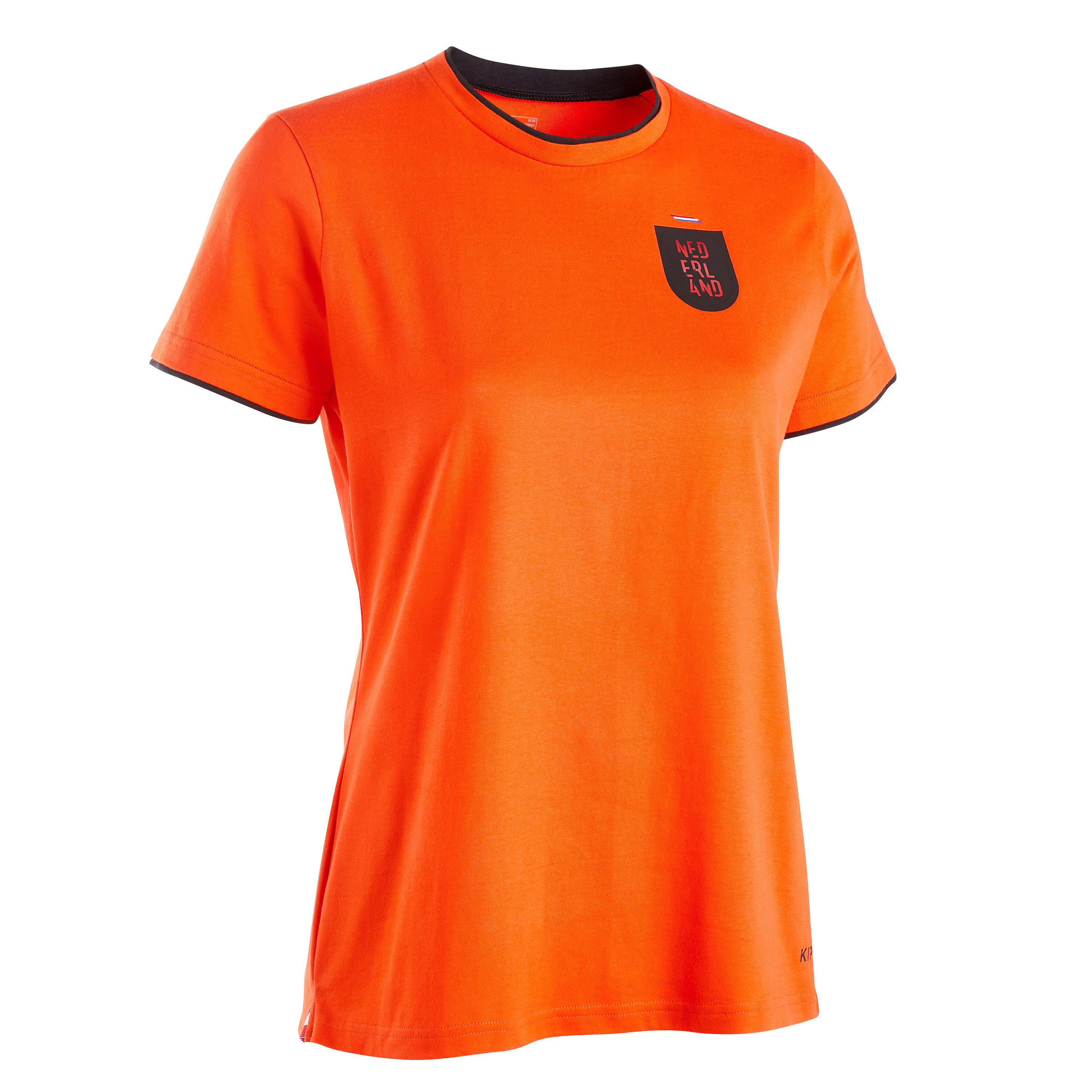 Tricou Fotbal FF100 Replică Olanda 2022 Portocaliu Damă