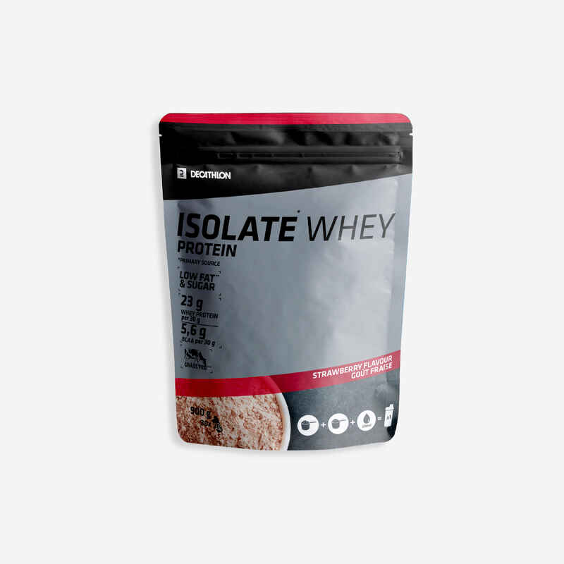 Proteinpulver Whey Isolate Erdbeere 900 g