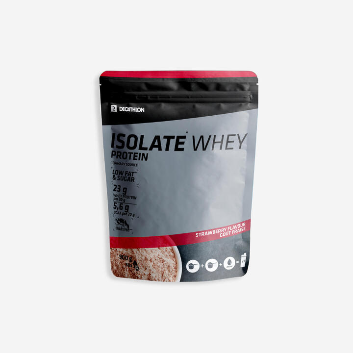 Whey Protein Isolate 900g Strawberry CORENGTH Decathlon