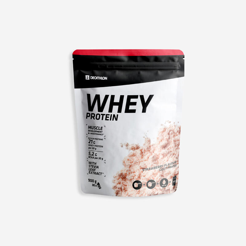 Whey Protein aardbei 900 g