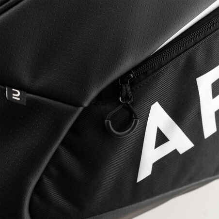 Teniso krepšys „960L 12R“, "Gaël Monfils", juodas, pilkas