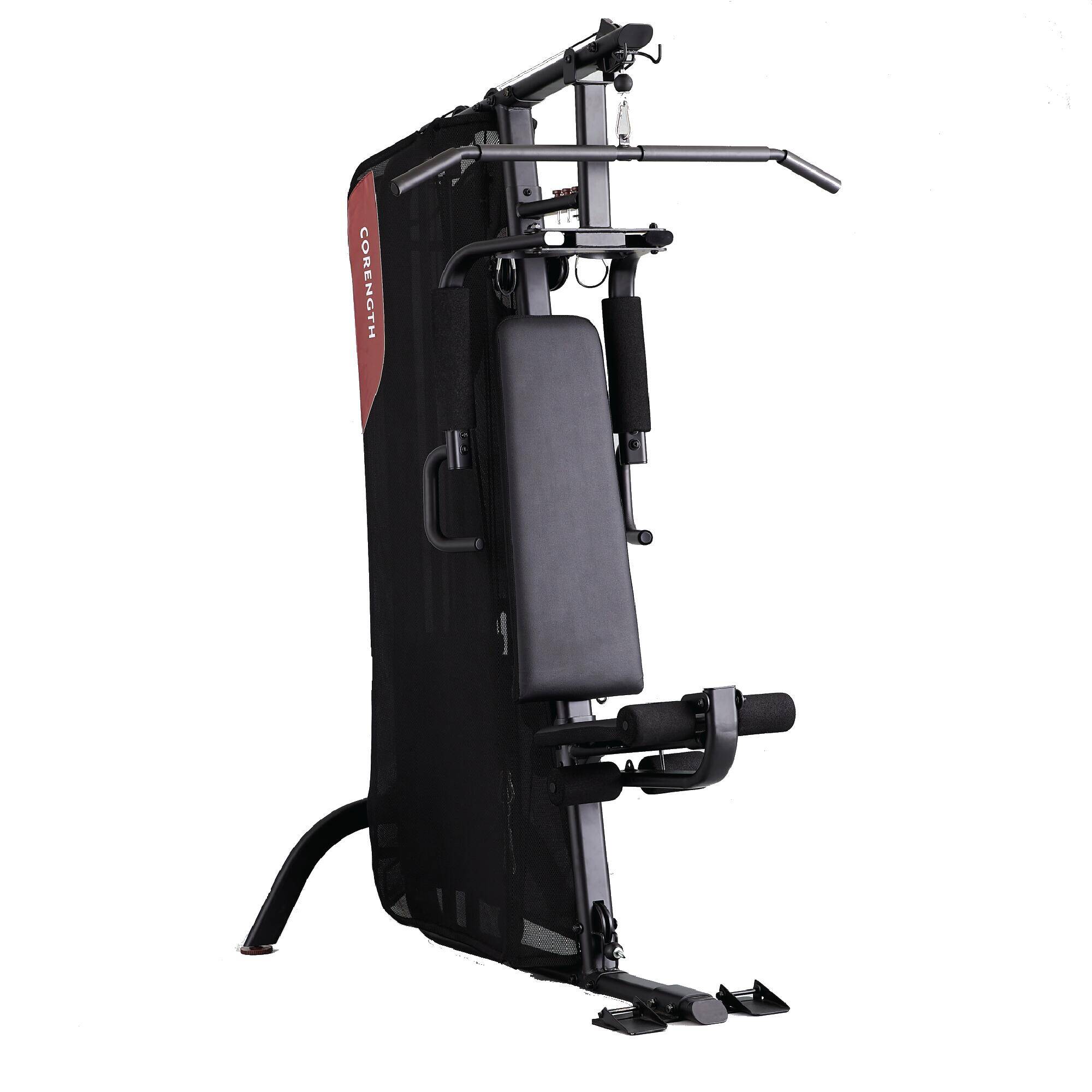 Gym Weight Training Station Full Body Workout at Home, Home Gym 900 - Black