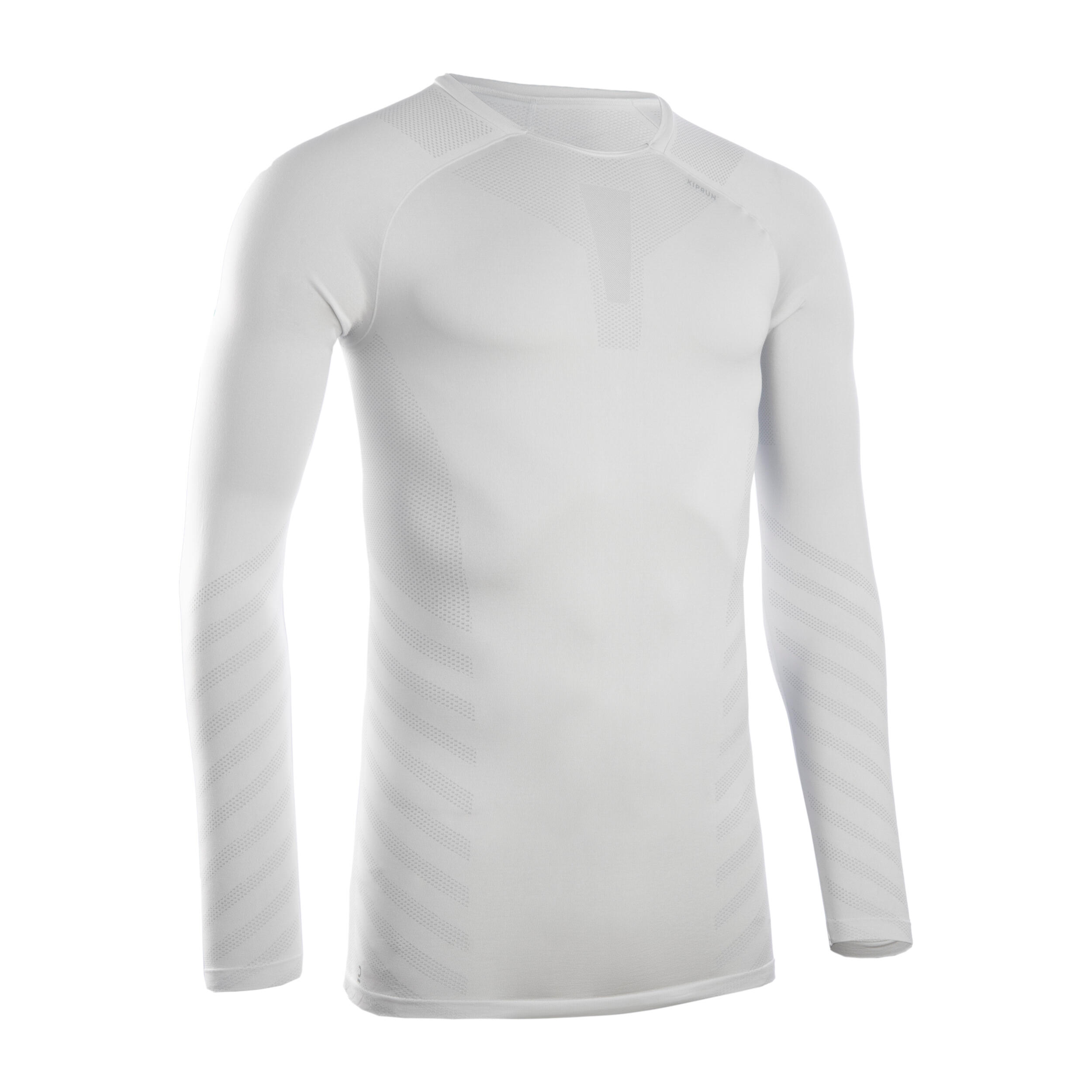 SKINCARE MEN'S LONG-SLEEVED WINTER RUNNING T-SHIRT - WHITE 9/9