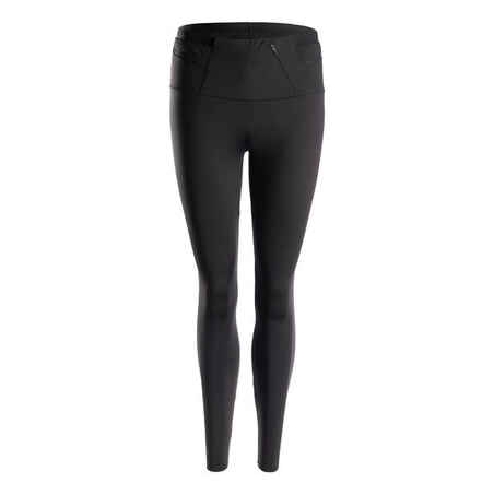 Women's Running& Trail Running Leggings KIPRUN Run 900 Light-black