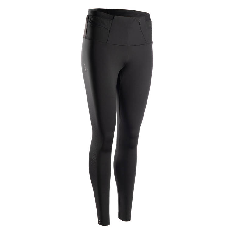 Women's Running& Trail Running Leggings KIPRUN Run 900 Light-black