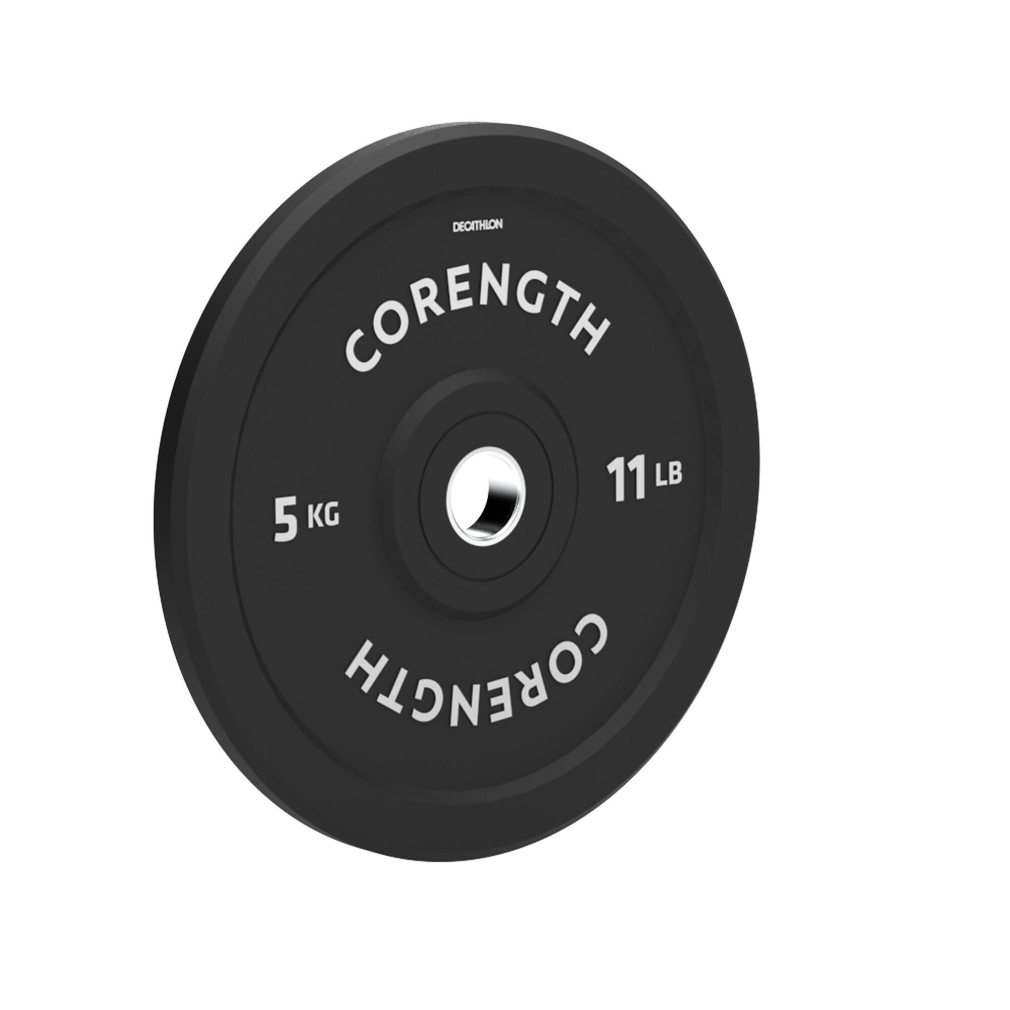 Weightlifting 5 kg Bumper Plate - Inner Diameter 50 mm - DOMYOS