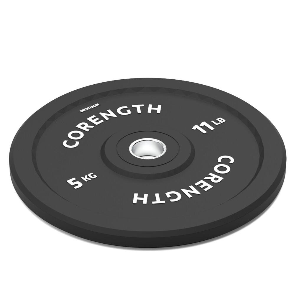 Weightlifting Bumper Disc 5 kg - Inner Diameter 50 mm