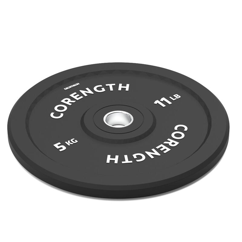 Weightlifting Bumper Disc Weight Plate 5 kg - Inner Diameter 50 mm