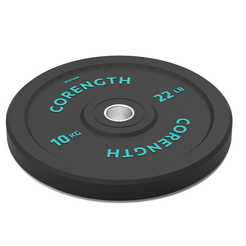 Weightlifting Bumper Disc Weight Plate 10 kg - Inner Diameter 50 mm